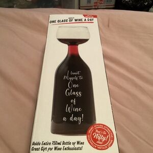 Wine bottle glass